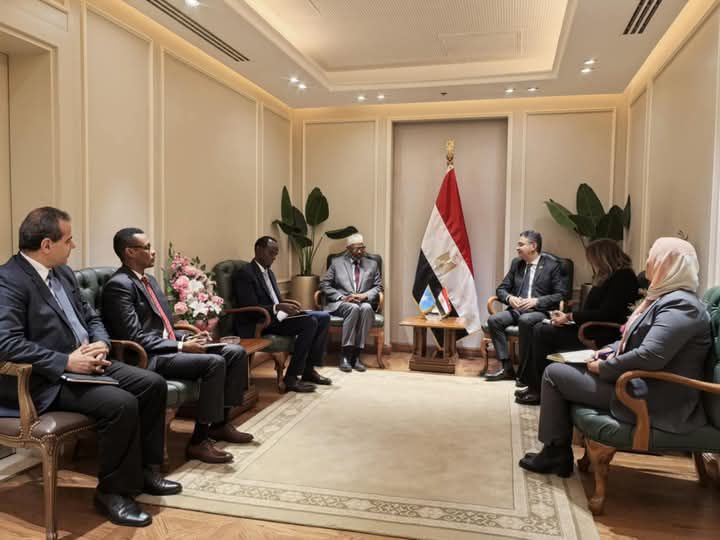 وزير التموين والتجارة الداخلية : يستقبل وزير الزراعة الصومالي لبحث سبل التعاون المشترك.