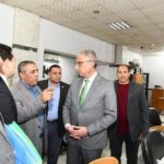 محافظ الفيوم يتفقد سير العمل بالمركز التكنولوجي والمكاتب المخصصة للتعامل مع المكاتب الهندسية