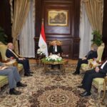 رئيس مجلس الشيوخ : يستقبل قحطان طه خلف سفير العراق بمصر .