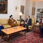 وزير الخارجية والهجرة يستقبل رئيس تيار الحكمة الوطني العراقي