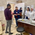 العربى : يتفقد سير العمل بمكتب صحة ورعاية الطفل ووحدة الميناء الصحية بالغردقة .