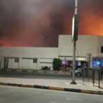 محافظ البحر الأحمر : يعلن السيطرة على حريق في إحدى القرى السياحية بالغردقة .