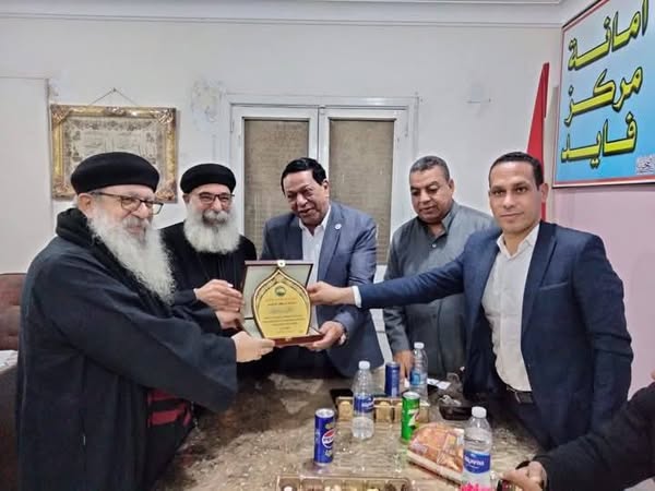 وفد كنائس فايد يقدم التهنئة بمناسبة عيد الفطر المبارك بمقر حزب مستقبل وطن أمانة مركز فايد
