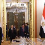 السيد رئيس الجمهورية يلتقى بالرئيس الروسى خلال مشاركة سيادته احتفالات عيد النصر بموسكو متابعة / خالد عبدالعزيز