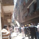 انهيار عقارين بحدائق القبه