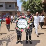 محافظ المنوفية يتقدم جنازة الرائد أحمد حافظ بمسقط رأسه بطه شبرا