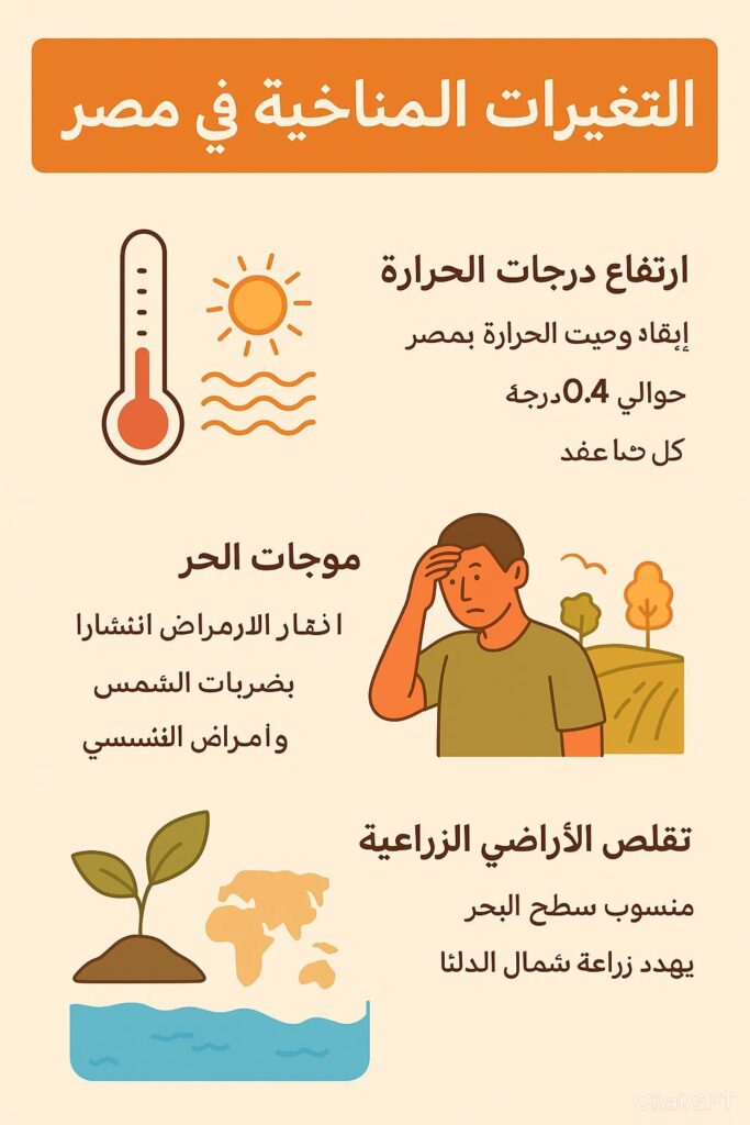 التغيرات المناخية في مصر… تحديات متصاعدة وحلول مطلوبة