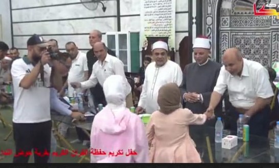 رئيس مركز بلبيس يحضر احتفالا حفظه القرآن بقريه حوض الندي