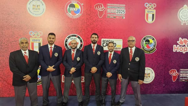 مشاركة الحكام الاتحاد الليبي العام الكاراتية ببطولة شمال افريقيا