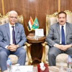 محافظ المنوفية ورئيس جامعة المنوفية يلتقيان لبحث اوجه التعاون المشتركة بينهما.