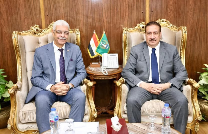 محافظ المنوفية ورئيس جامعة المنوفية يلتقيان لبحث اوجه التعاون المشتركة بينهما.