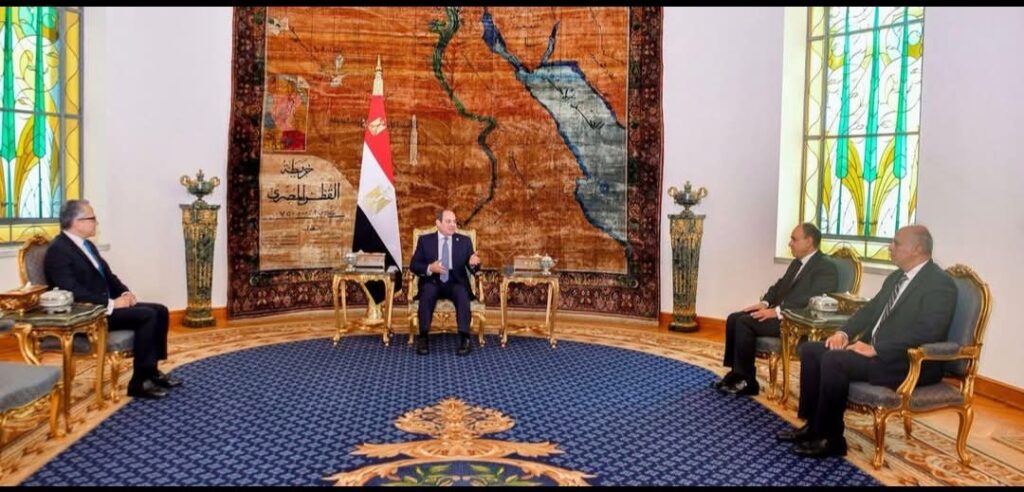 استقبل السيد الرئيس عبد الفتاح السيسي، اليوم، الدكتور خالد العناني، المدير العام المنتخب لمنظمة الأمم المتحدة للتربية والعلم والثقافة (اليونسكو)