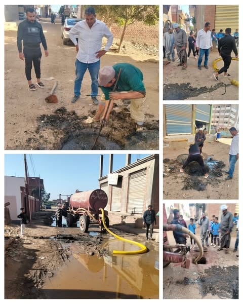 “مشكله الصرف الصحى” بلبيس