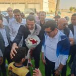 وزير الرياضة يفتتح ملعبًا خماسيًا بالسويس