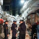 انهيار عقار من ٨ طوابق دون إصابات بالإسكندرية