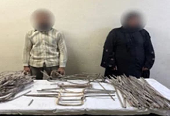 ضبط عصابة سرقة أبواب مقابر بالشرقية وإعادة المسروقات