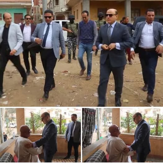 محافظ كفرالشيخ يزور مريضًا بمنزله في لفتة إنسانية