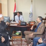 متابعة تطوير مسجد السيدة حورية ببني سويف