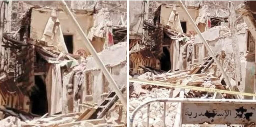 انهيار عقار باللبان دون خسائر بشرية