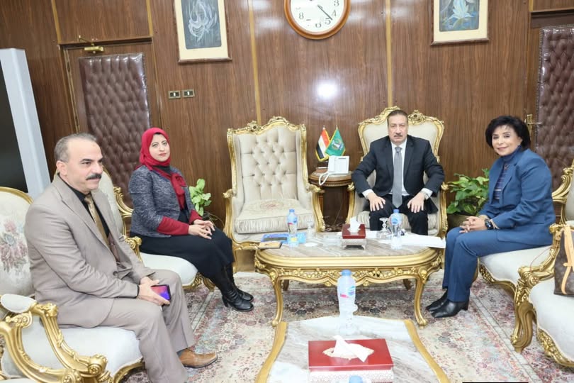 محافظ المنوفية يلتقى الرئيس التنفيذي لتنمية الموارد وتمويل المشروعات بمؤسسة مصر الخير .