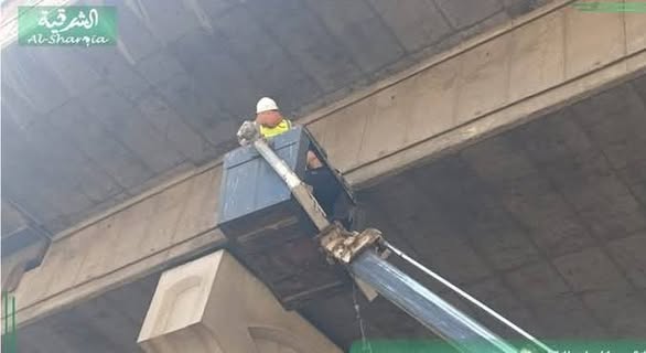 “متابعه حثيثه من محافظ الشرقيه لإصلاح كوبري الصاغه”