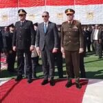قيادات الفيوم تضع إكليل زهور على قبر الجندي المجهول في احتفالات أعياد الشرطة