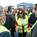 وزيرة التنمية المحلية ومحافظ الدقهلية يتفقدان مصنع معالجة وتدوير المخلفات بسندوب