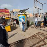 حملات مكثفة لإزالة الإشغالات بحي غرب الفيوم