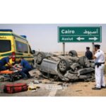 إصابة شخصين في انقلاب سيارة ملاكي بطريق القاهرة–أسيوط الصحراوي الغربي