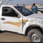 انقلاب ربع نقل محملة بالملابس بطريق أسيوط الغربي بالفيوم يسفر عن إصابة شخصين