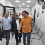 جولة تفقدية لسرور وخليل لمتابعة وحدة الأورام وحملة التبرع بالدم