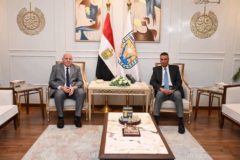 محافظ جنوب سيناء يستقبل مدير الأمن للتنسيق الأمني لخدمة الزائرين
